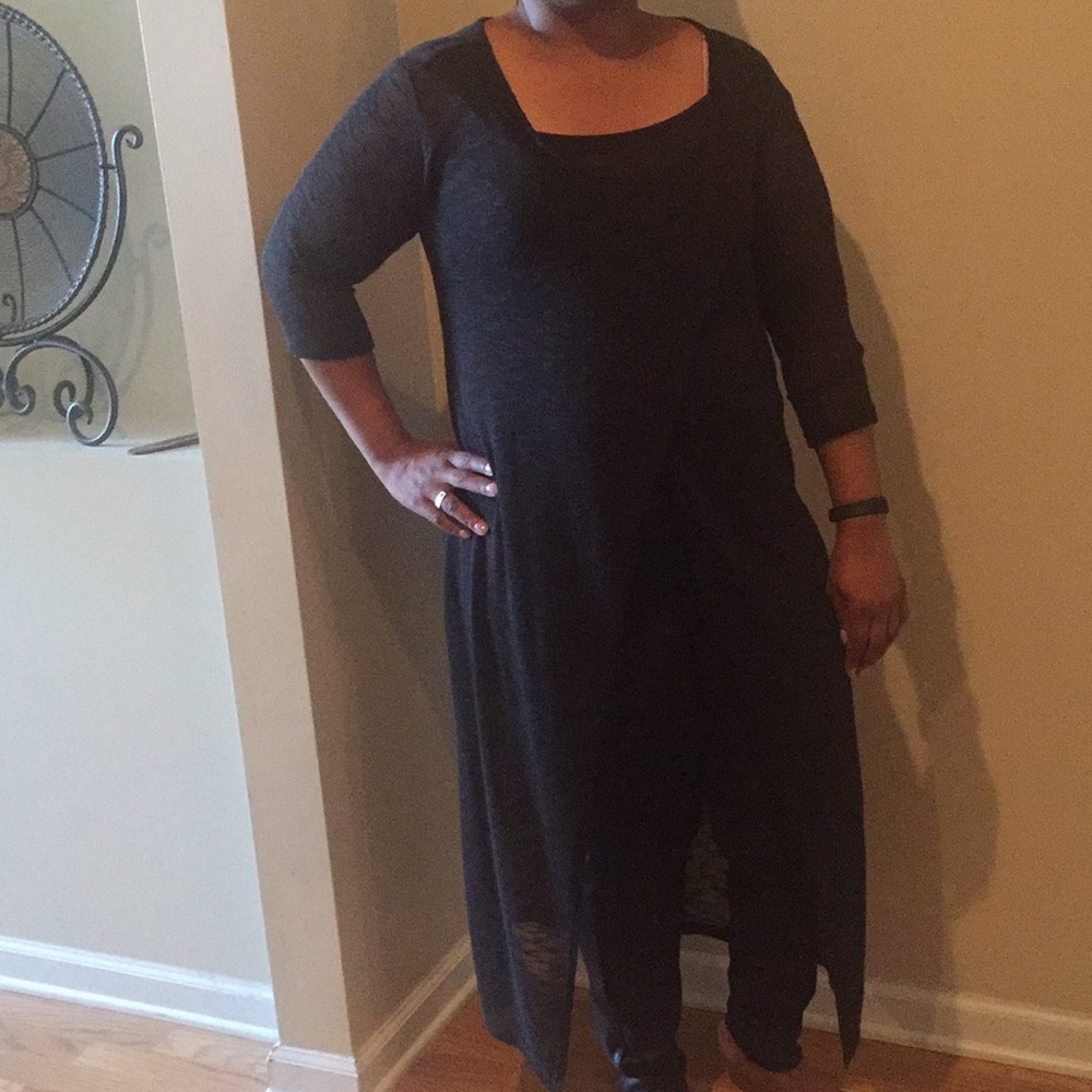 Sheer cover up shirt